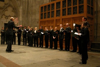 fiat ars beim Evensong im Kölner Dom, nördliches Querschiff, 8.&nbsp;Februar 2009