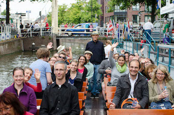 fiat ars bei einer Bootsfahrt in Alkmaar, 9. August 2013